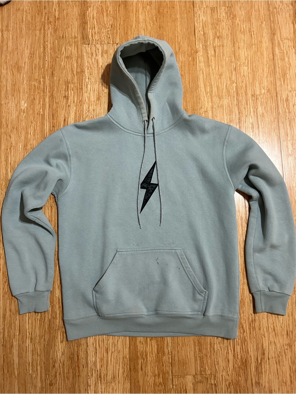 Bruce Bolt Heavy Pullover Hoodie Grey Blue (Men’s XL)